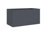 Vidaxl Fioriera Antracite 62X30X29 Cm In Acciaio