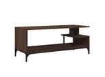 Mobile Tv Effetto Rovere Marrone 102X40X41 Cm Materiale Legno Acciaio
