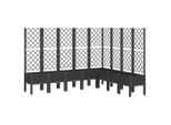 Vidaxl Fioriera Con Traliccio Nero 200X160X142 Cm Pp