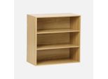 Libreria, Modulo Di Stoccaggio In Legno 2 Mensole, Quercia