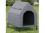 Vidaxl Cuccia Per Cani In Tessuto Oxford Grigio Chiaro E Acciaio