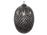Guaina Natalizia Clayre & Eef Ø 17X25 Cm In Vetro Nero