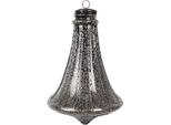 Guaina Natalizia Clayre & Eef Ø 21X31 Cm In Vetro Nero
