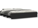 Vidaxl Struttura Del Letto Nera 200X200 Cm In Materiale Ligneo