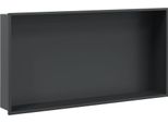 Vidaxl Piatto Doccia Nero Opaco 62X32X9 Cm Acciaio Inox