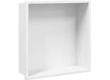 Vidaxl Piatto Doccia Bianco Opaco 32X32X9 Cm Acciaio Inox