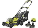 Ryobi RY18LMX40C-240 Batteria Per Tosaerba, 18 V, 40 Cm, 50 L, Mulching, 2 X 4,0 Ah
