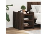 Vidaxl Comodino Look Rovere Marrone 45X50X50 Cm Materiale A Base Di Legno