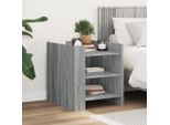 Vidaxl Comodino Grigio Sonoma 45X50X50 Cm Materiale A Base Di Legno