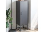 Vidaxl Credenza Antracite 36X39X123 Cm Acciaio
