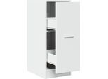 Armadio Per Farmacia 40X41X174,5 Cm Materiale A Base Di Legno: Bianco / 30 X 41 X 77,5 Cm Colore: Bianco Dimensioni: 30 X 41 X 77,5 Cm