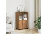 Vidaxl Armadio A Rotelle Artisan In Rovere 55X40X91 Cm Materiale A Base Di Legno