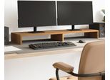 Vidaxl Supporto Per Monitor Quercia Artigianale 100X27X10 Cm Materiale A Base Di Legno