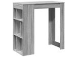 Vidaxl Tavolo Da Bar Con Ripiano Grigio Sonoma 102X50X103,5 Cm Materiale A Base Di Legno