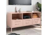 Mobile Tv Rosa 100,5X39X50,5 Cm In Acciaio