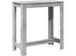 Vidaxl Tavolo Da Bar Grigio Cemento 102X50X103,5 Cm Materiale A Base Di Legno