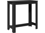 Vidaxl Tavolo Da Bar Nero 102X50X103,5 Cm In Legno