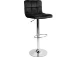 Sgabello Da Bar Arako Chrome Velour Nero