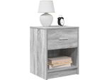 Vidaxl Comodino Con Cassetto Grey Sonoma 40X34X50 Cm