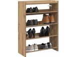 Vidaxl Portascarpe In Rovere Artigianale 60X25X81 Cm Materiale A Base Di Legno