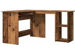 Vidaxl Scrivania Ad Angolo In Legno Di Recupero 120X140X75 Cm Materiale A Base Di Legno
