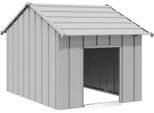 Vidaxl Cuccia Per Cani Con Tetto 83X130X85 Cm Acciaio Zincato