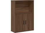 Vidaxl Libreria Marrone Effetto Rovere 60X24X85 Cm Materiale A Base Di Legno