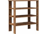 Vidaxl Portascarpe Effetto Legno Vecchio 61X32X70 Cm Materiale A Base Di Legno