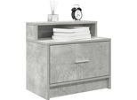 Vidaxl Comodino Con Cassetto In Cemento Grigio 51X31X47 Cm