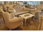 Casa Padrino Set Da Salotto Barocco Bianco / Oro - Mobili In Stile Barocco