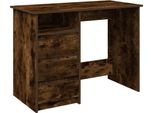 Vidaxl Scrivania In Rovere Fumé 102X50X75 Cm Materiale A Base Di Legno