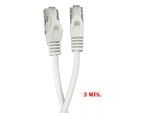 Cavo Di Rete Edm Utp Cat 5E 3 M Bianco Bianco Taglia Unica