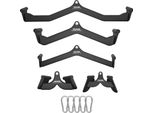 Vevor Attacchi Per Lat Pull-Down Vogatore Con Cavo Di Trazione, T-Bar V-Bar Set Di 5 Tricipiti Pull-Down Bar, Maniglia Rivestita In Gomma Bicipiti Curl, Tricipiti Lat Pull-Down Bar