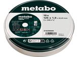 Disco Metabo Metall 125 × 1,0 × 22Mm Edelstahl /10Pz Latta
