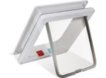 Hengda Cat Flap Dog Flap Dog Door Cat Door Pet Flap Pet Door Abs Plastic Plastic Cat Door Multi-Locking White L 25X23.5X5.5Cm All-Weather Suitable