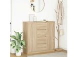 Vidaxl Credenza Con Cassetti In Rovere Sonoma 100,5X35X98,5 Cm