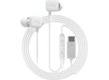 Jaym, Cuffie In-Ear Cablate USB-C Con Microfono E Telecomando, Bianco