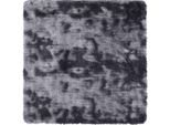 Vidaxl Tappeto Shaggy A Pelo Alto Navarra Grigio Scuro 120X120 Cm Poliestere