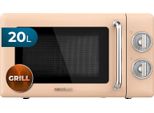 Microonde Con Grill Proclean 3110 Retro Beige Meccanico, 700 W In 6 Livelli, Timer Fino A 30 Minuti, Modalità Scongelamento, Design Vintage In Beige