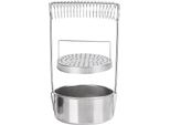 Pulitore Per Pennelli, In Acciaio Inox, Aperto, Per Pittura Ad Olio, Con Supporto