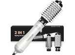 Asciugacapelli Rotante 2 In 1 Con Styler Ad Aria Calda, Asciugacapelli Multitudo A 360 Gradi