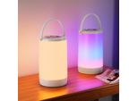Hensam Lampada Notturna A Led Dimmerabile Per La Camera Da Letto, Luce Notturna USB-C Ricaricabile, Bianco Caldo Rgb, Set 2, 2200 Mah