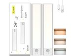 Nxpuxp 2-Pack Led Cabinet Light, Cucina Luce Led Con Sensore Di Movimento, Sottile Luce Armadio Luminoso, Luce Del Sensore Per