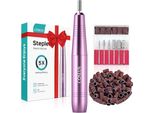 Tagliaunghie Elettrico Coslus -Gel Unghie: 20000 Rpm Filo Direzione Di Rotazione Manicure -Pedicure -Set, File Unghie, Unghie Acriliche (Viola)