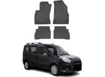 2010-2020 Fiat Doblo Tappetini In Gomma Nera 4 Pz