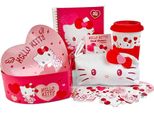 Hello Kitty - Set Regalo "Il Mio Cuore"" - Ceramica, Sughero, Gomma PM12036 (Taglia Unica) (Rosa/Rosso)"