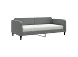 Syfax™ Divano Letto Con Materasso Grigio Scuro 90X190 Cm In Tessuto