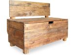 Syfax™ Panca In Legno Massello Di Mogano 86X40X60 Cm