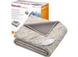 Coperta Riscaldante Beurer Hd 75 Nordic, Accogliente Coperta Riscaldante In Similpelliccia, 6 Impostazioni Di Temperatura, Lavabile In Lavatrice, Con Spegnimento Automatico, Beige / Marrone, 180 X