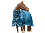 Shires - Tappeto Per Cavalli "Highlander Original"" Con Copricollo ER1504 (168 Cm) (Oceano)"